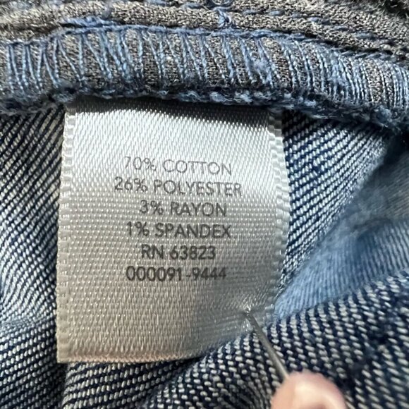 Christopher & Banks Womens Cropped Jeans Blue Pockets Medium Wash Mid Rise 8 - Picture 11 of 11